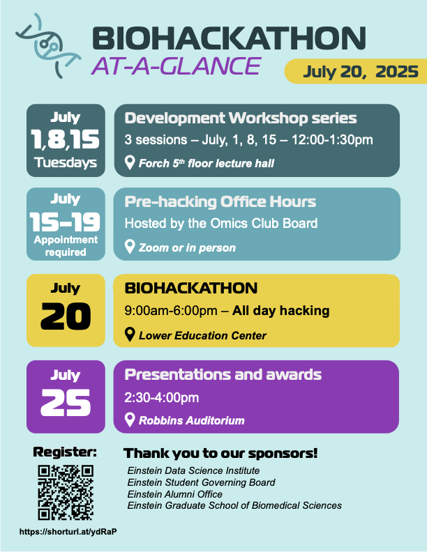 Omics Hackathon Flyer